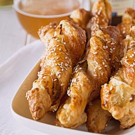 Parmesan and Turkey Straws