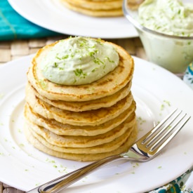 Corn Cakes with Avocado Cream