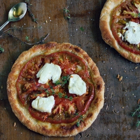 Tomato Tart + Goat Cheese + Honey