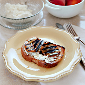 Grilled Peach Toast