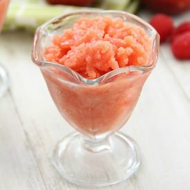 Raspberry Peach Granita