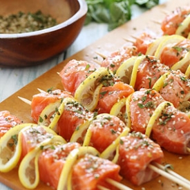 Grilled Salmon Skewers