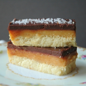 Salted Caramel Chocolate Shortbread