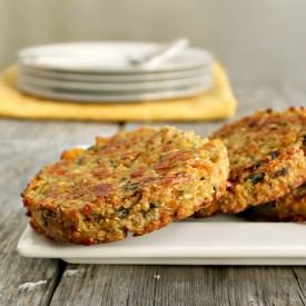 Corn, Zucchini and Quinoa Cakes