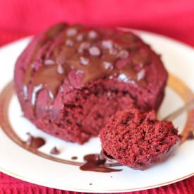 Healthy Red Velvet Microwave Cake