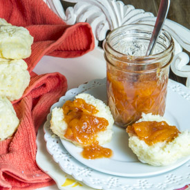 Peach Preserves with Basil & Ginger