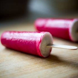 Raspberry Coconut Popsicles