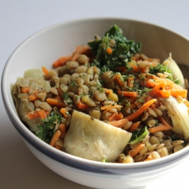 Artichoke Basil Lentils