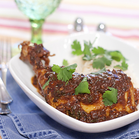 Coriander Chicken w/Cilantro Rice