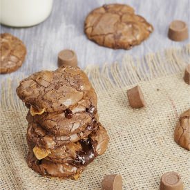 Choco-Caramel Brownie Cookies