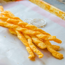 Puffed Cheddar Cheese Twists