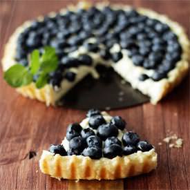 Blueberry Tarte with Mascapone