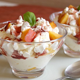 Peach Melba Eton Mess