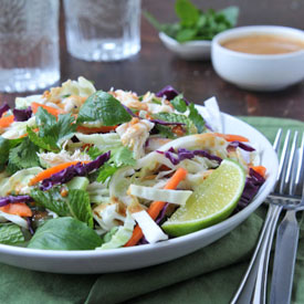 Thai-Inspired Chicken Cabbage Salad