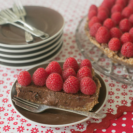 Chocolate and Raspberry Tart