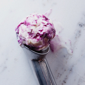 Blueberry Sour Cream Ice Cream