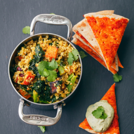 Sweet Curried Freekeh Salad