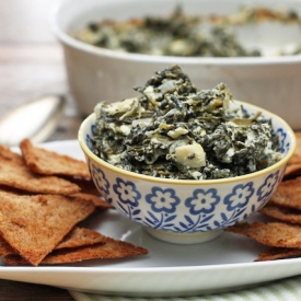 Skinny Jeans Baked Feta Spinach Dip