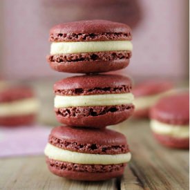 Red Velvet Macarons