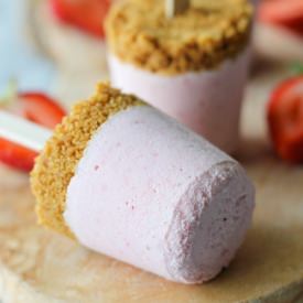 Strawberry Cheesecake Popsicles