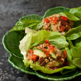 Thai Basil Lettuce Cups