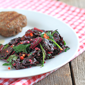 Red Amaranth Warm Salad