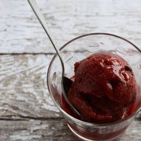 Easy Cherry-Chocolate Sorbet