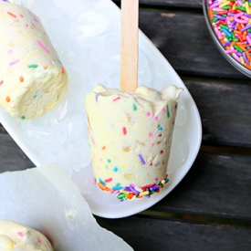 Birthday Cake Freezer Pops