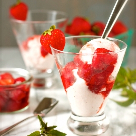 Roasted Strawberry Ice Cream