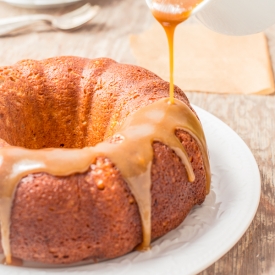 Banana Cake with Maple Caramel