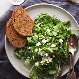 Fava Bean Salad w/ Mint and Ricotta