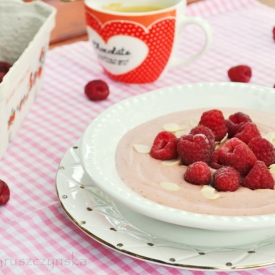 Raspberry Millet Pudding