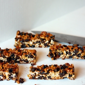 Almond Butter Raisin Granola Bars