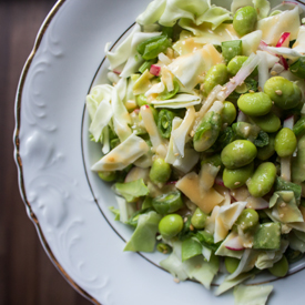 Cabbage Slaw with Miso Dressing