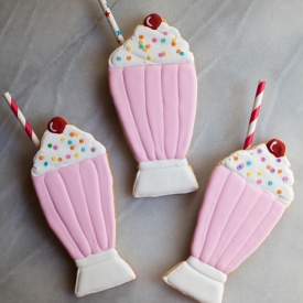 Decorated Milkshake Cookies