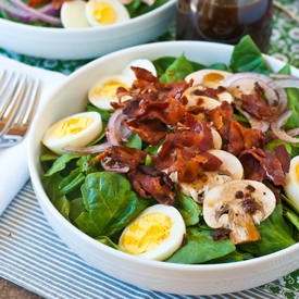 Spinach Salad Warm Bacon Dressing