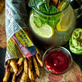 Tangy Lemonade + Masala Fries