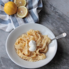 Pasta with Buffalo and Lemon