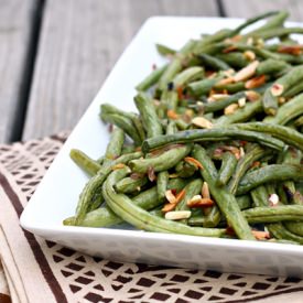 Roasted Garlic & Lemon Green Beans