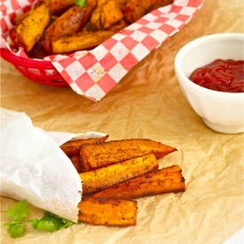 Spicy Baked Sweet Potato Fries