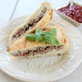 Loaded Three Cheese Calzone