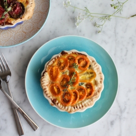 Heirloom Tomato Quiche Tarts