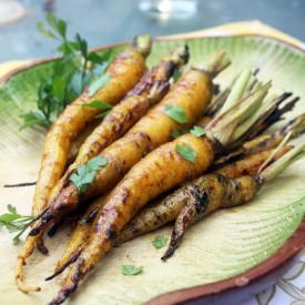 Grilled Curry-Glazed Carrots