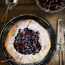 Rustic Cherry Berry Galette