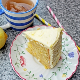 Triple-Lemon Drizzle Birthday Cake