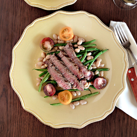 Steak & Warm Bean Salad