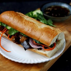 Tofu Eggplant Banh Mi