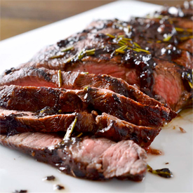 Balsamic Rosemary Flat Iron Steak