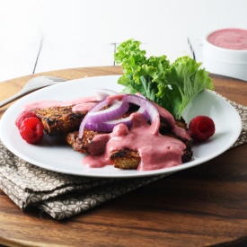 Grilled Tempeh with Raspberry