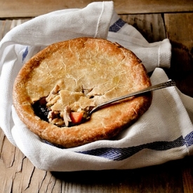 Chicken and Fresh Pea Pot Pie